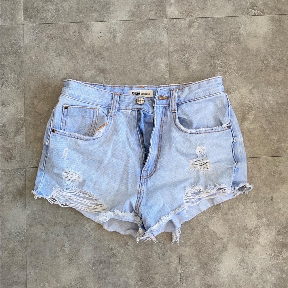 Zara high rise shorts